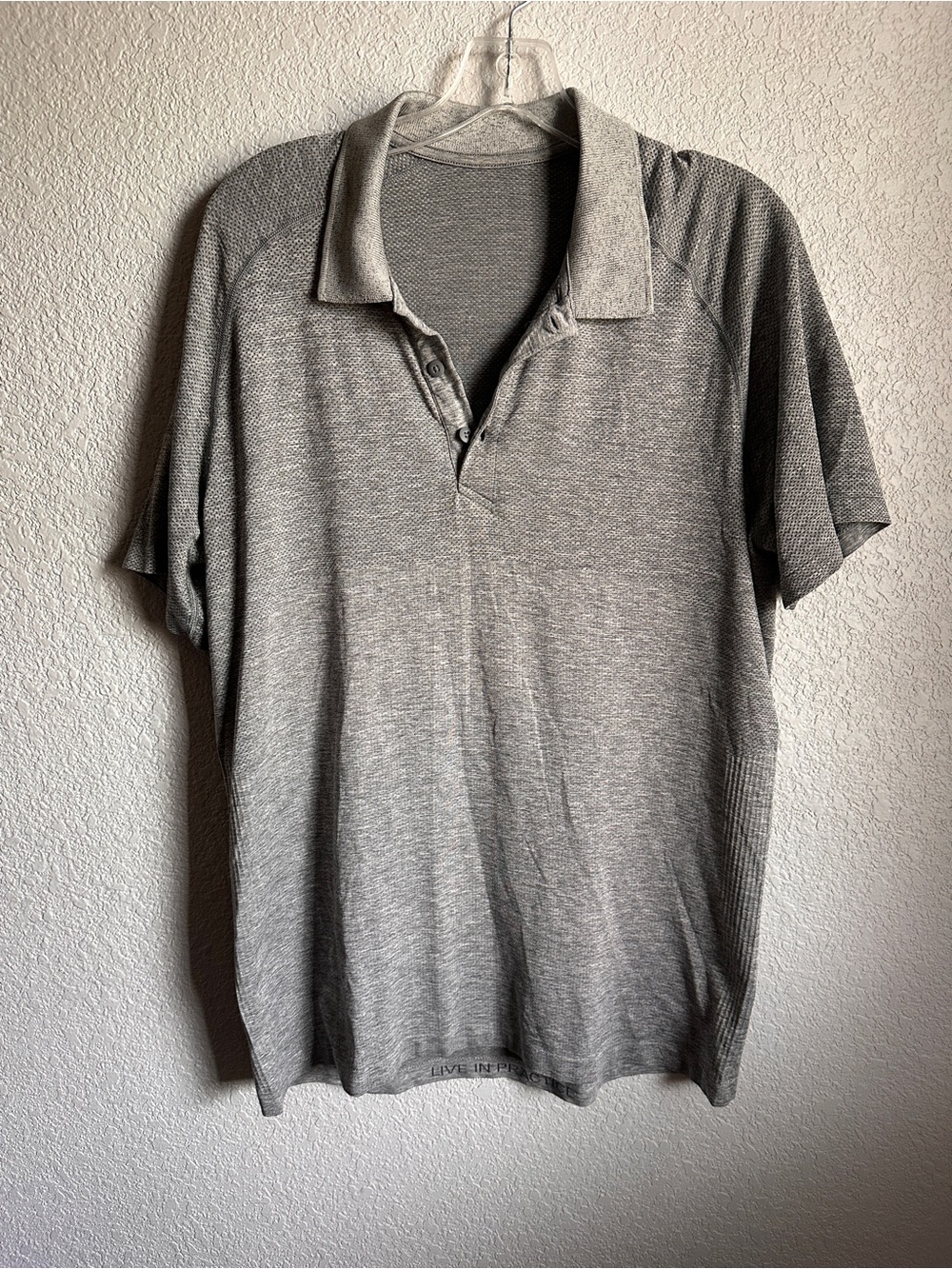 Men's Grey Lululemon Polo Shirt